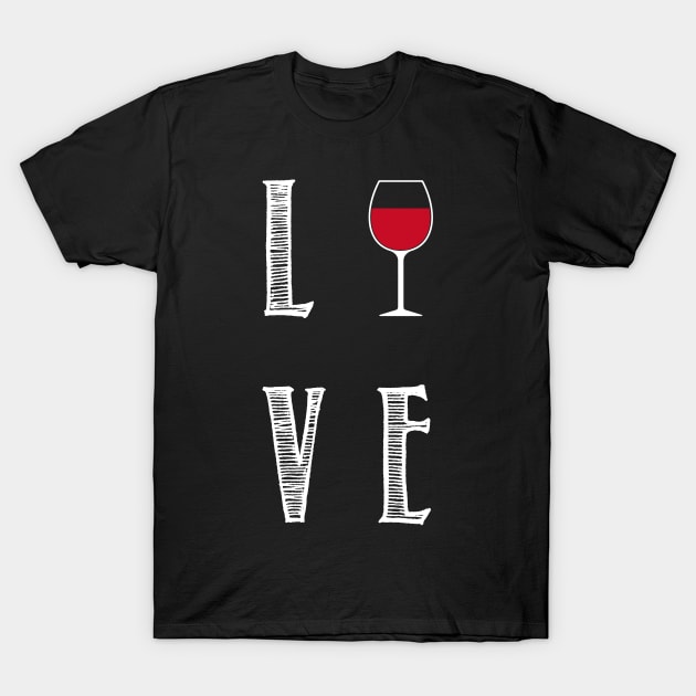 Wine Love T-Shirt by jverdi28